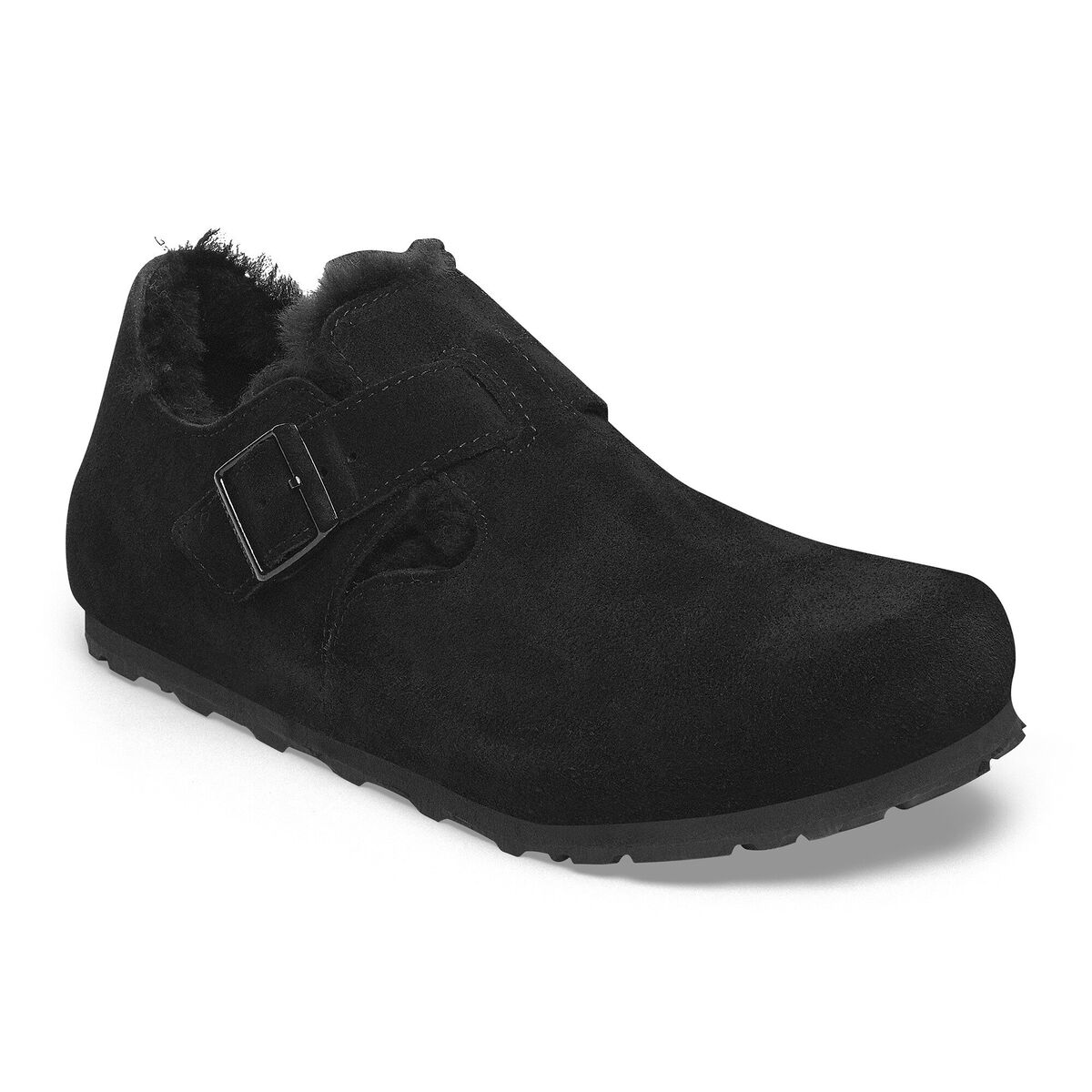 Birkenstock London Shearling Suede Leather