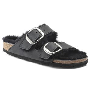 Birkenstock Arizona Big Buckle Shearling Oiled Leather