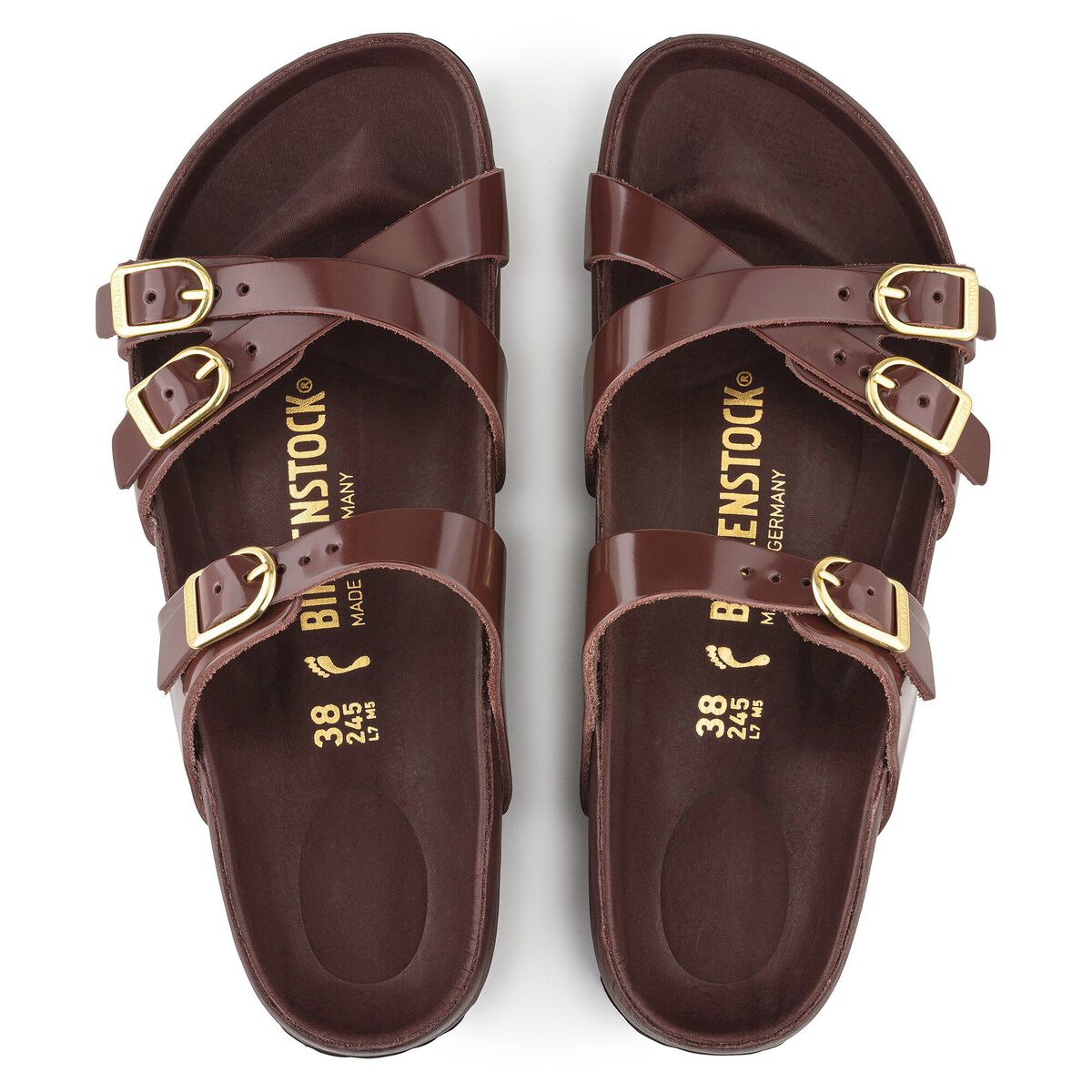 Birkenstock Franca Natural Leather Patent