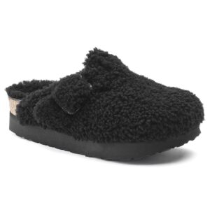 Birkenstock Boston Big Buckle Flex Platform Shearling