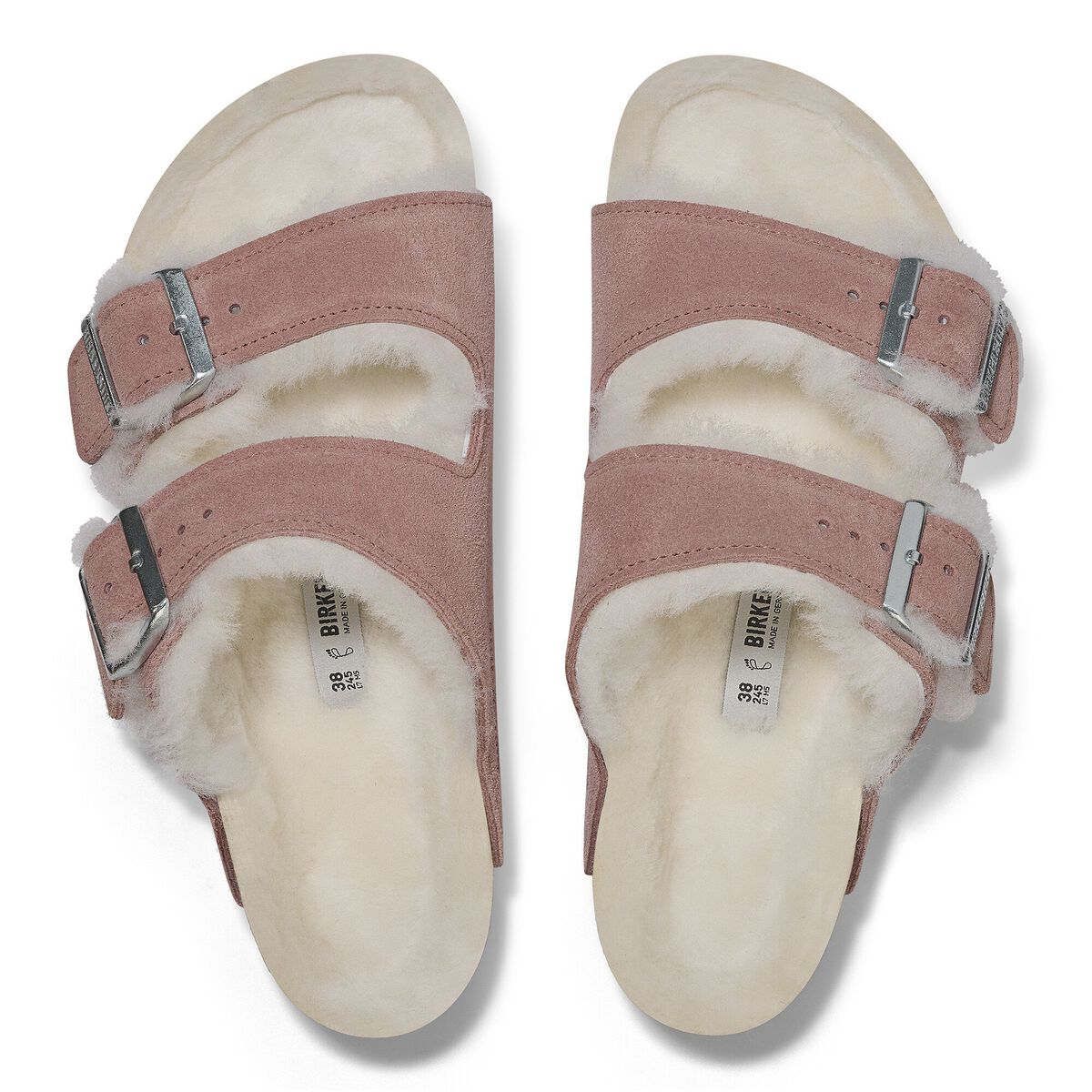 Birkenstock Arizona Shearling Suede Leather