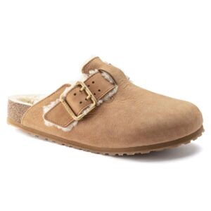 Birkenstock Boston Bold Shearling Nubuck Leather