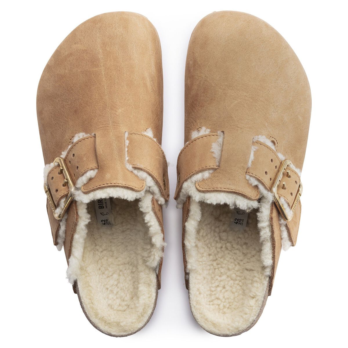 Birkenstock Boston Bold Shearling Nubuck Leather
