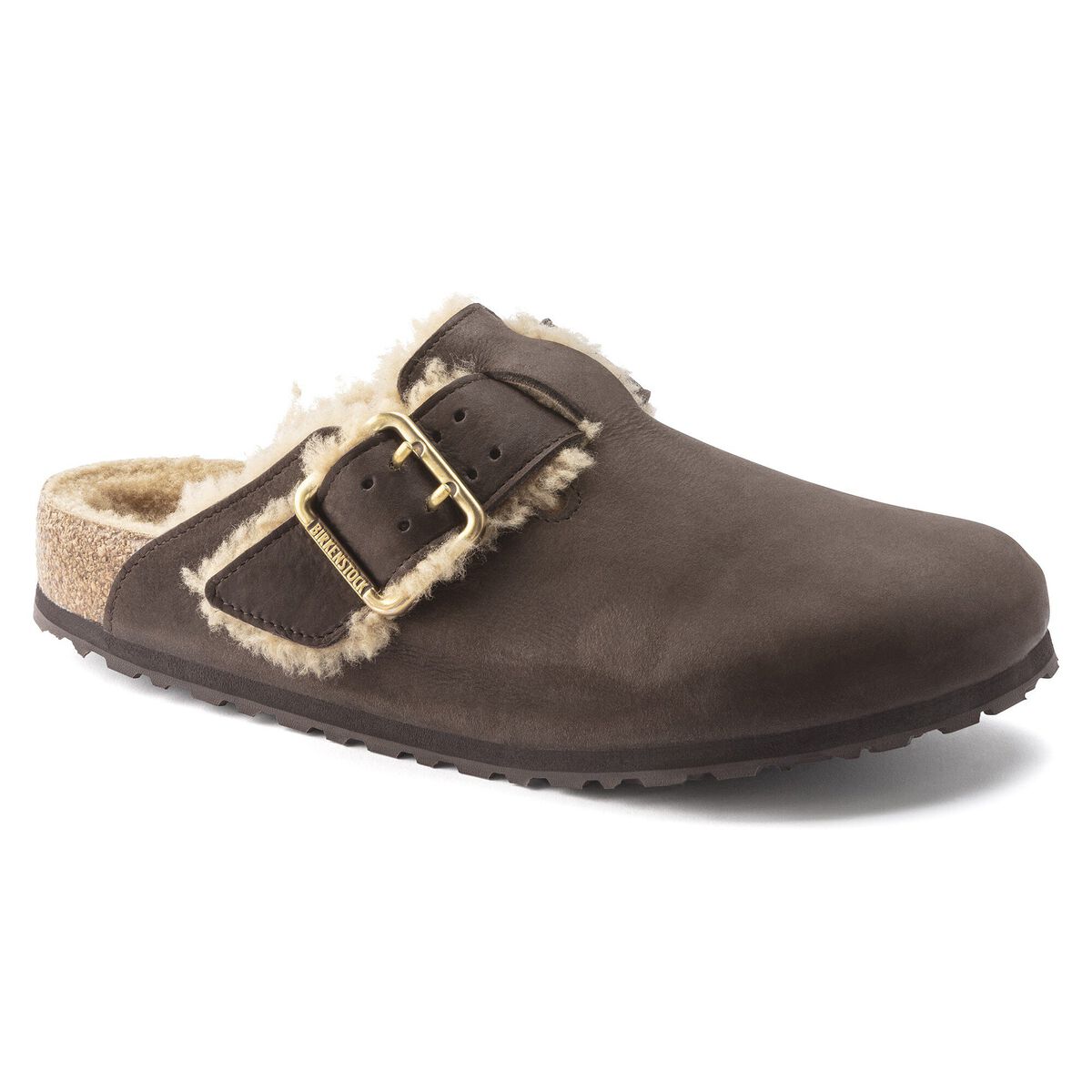 Birkenstock Boston Bold Shearling Nubuck Leather
