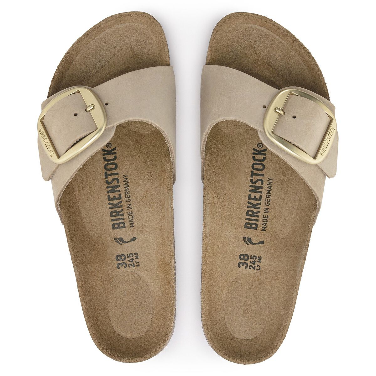 Birkenstock Madrid Big Buckle Nubuck Leather