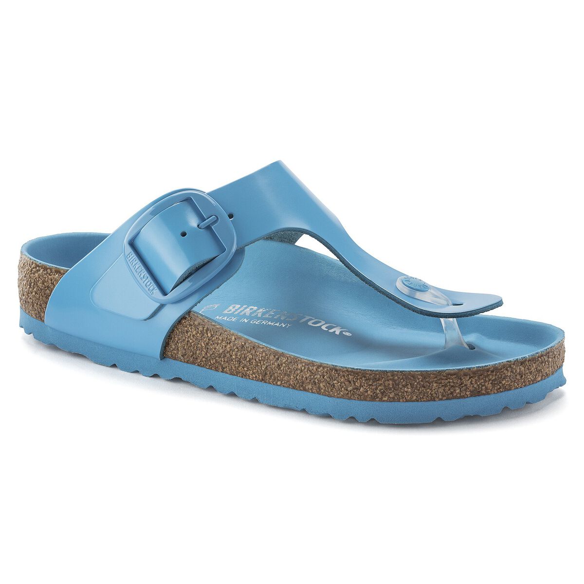 Birkenstock Gizeh Big Buckle Natural Leather Patent