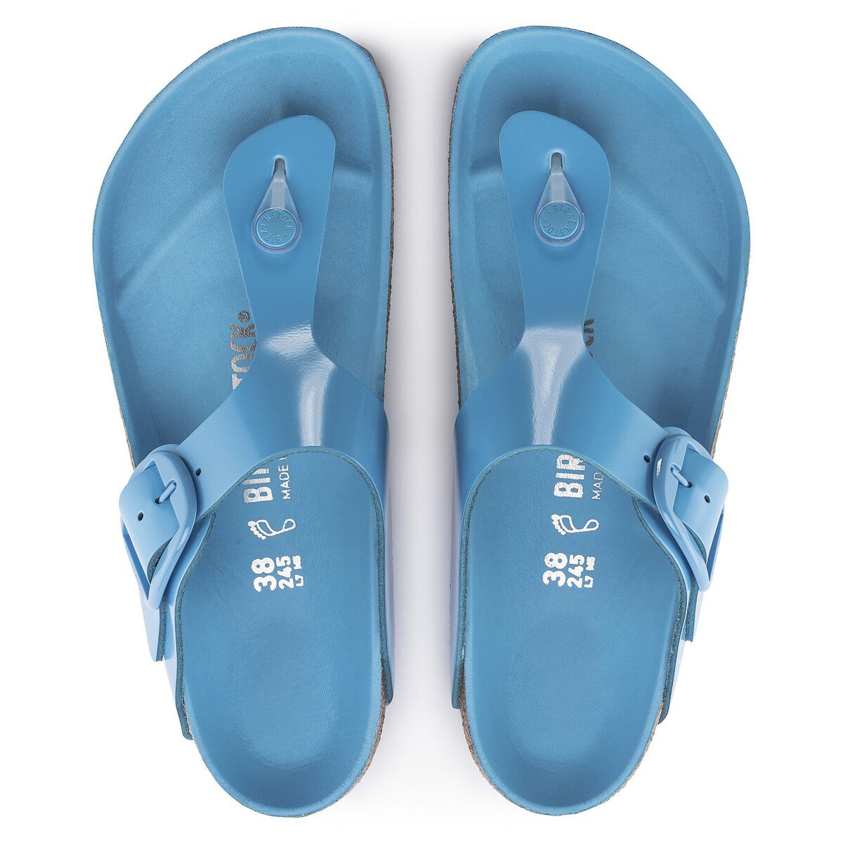 Birkenstock Gizeh Big Buckle Natural Leather Patent