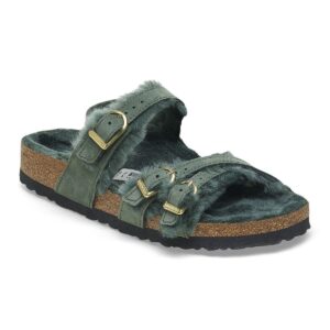 Birkenstock Franca Shearling Nubuck Leather
