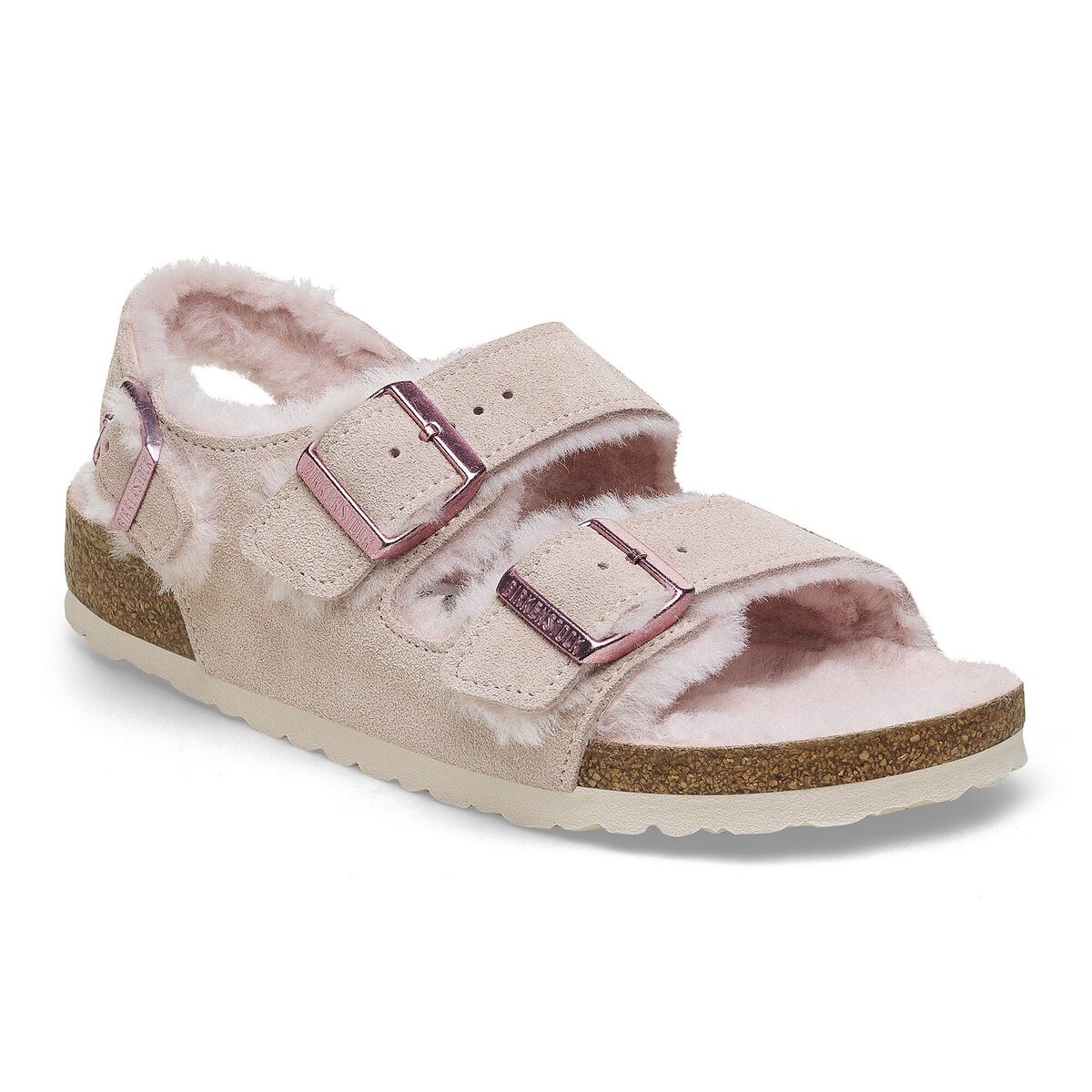 Birkenstock Milano Suede Shearling Suede Leather-Shearling