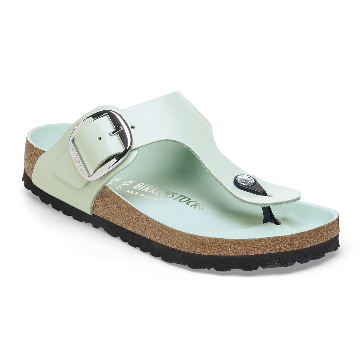 Birkenstock Gizeh Big Buckle Natural Leather Patent