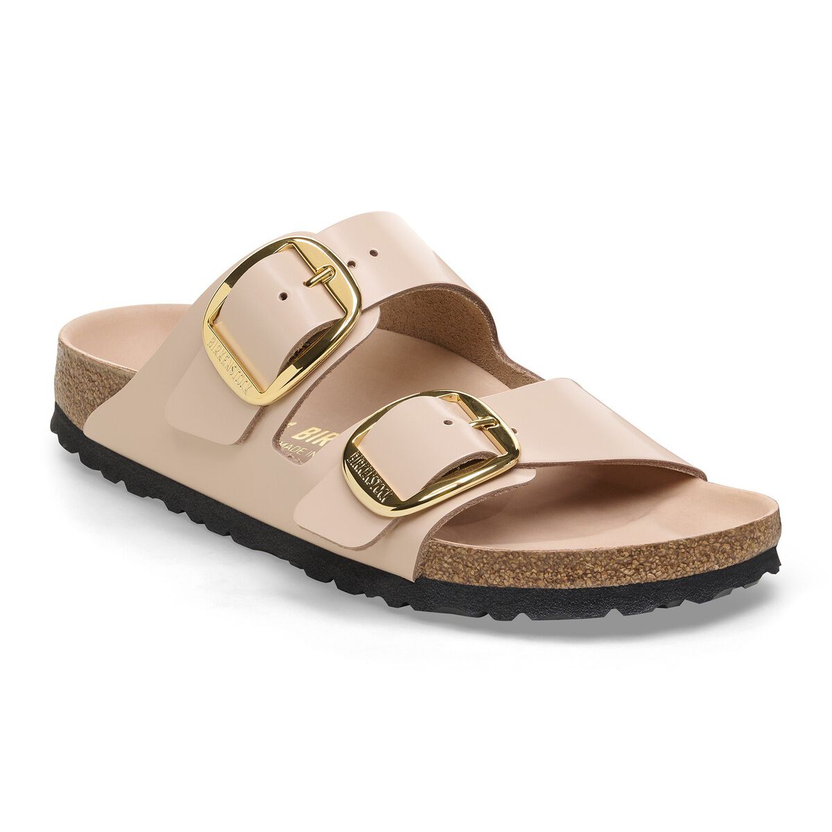 Birkenstock Arizona Big Buckle Natural Leather Patent