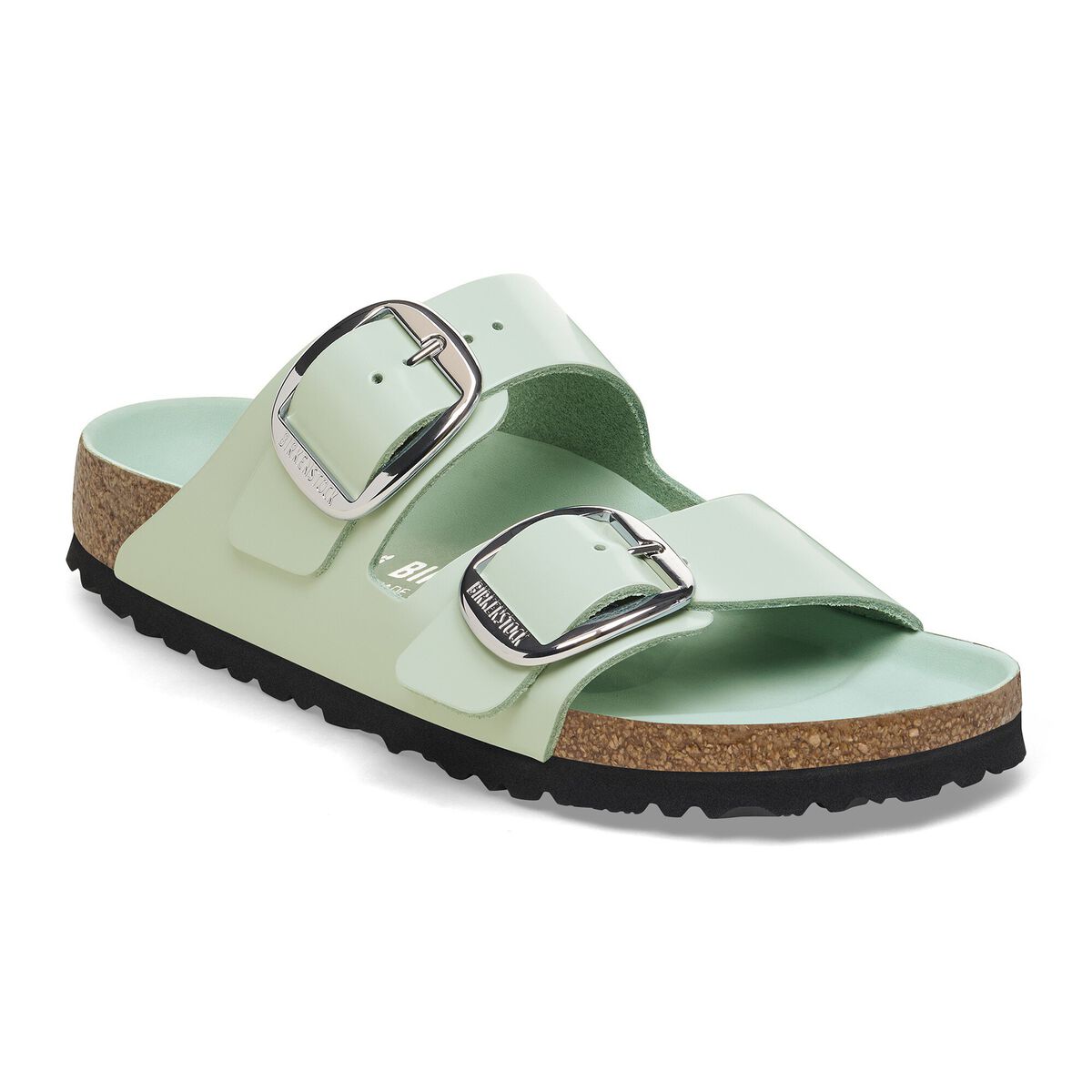 Birkenstock Arizona Big Buckle Natural Leather Patent