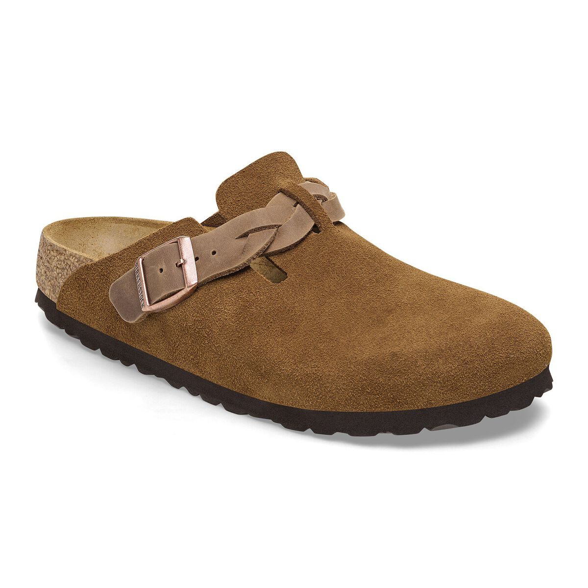 Birkenstock Boston Braided Suede Leather