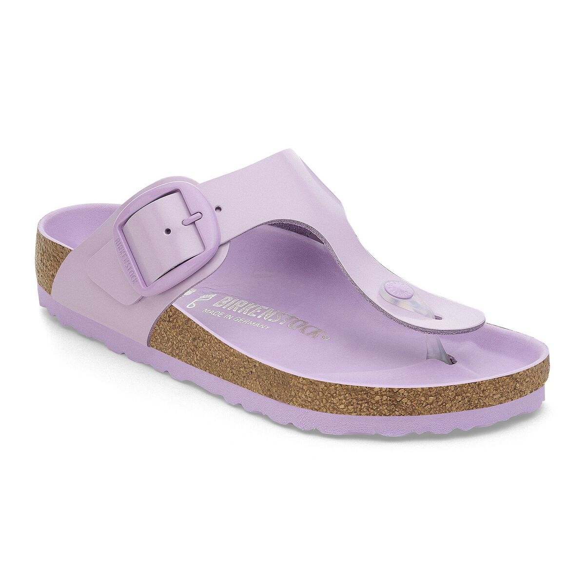Birkenstock Gizeh Big Buckle Natural Leather Patent