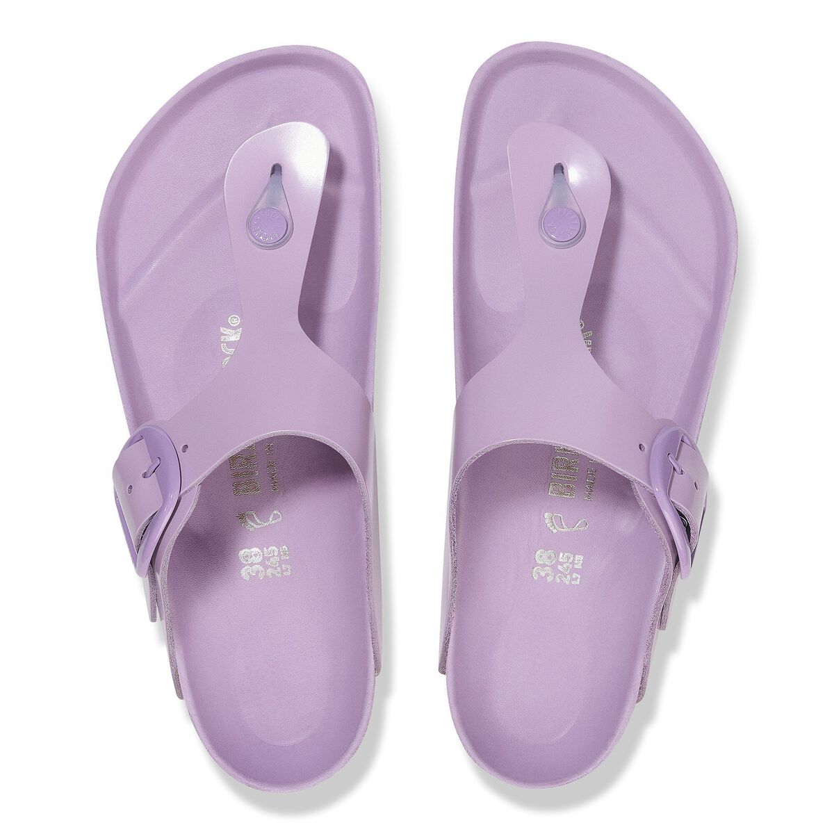 Birkenstock Gizeh Big Buckle Natural Leather Patent