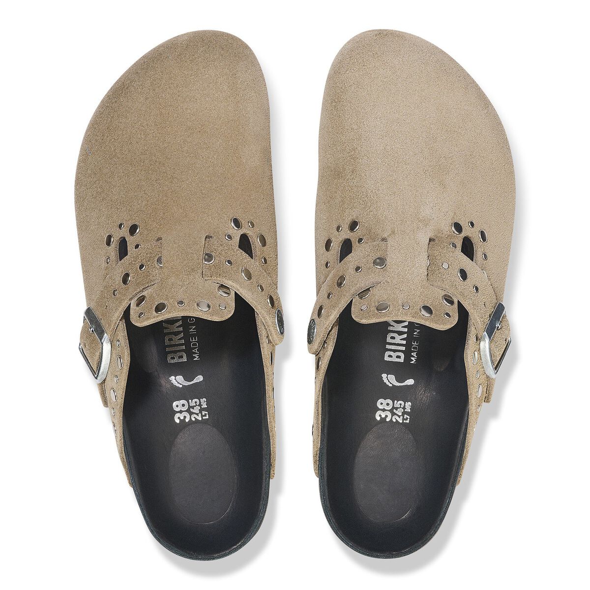 Birkenstock Boston Rivets Suede Leather