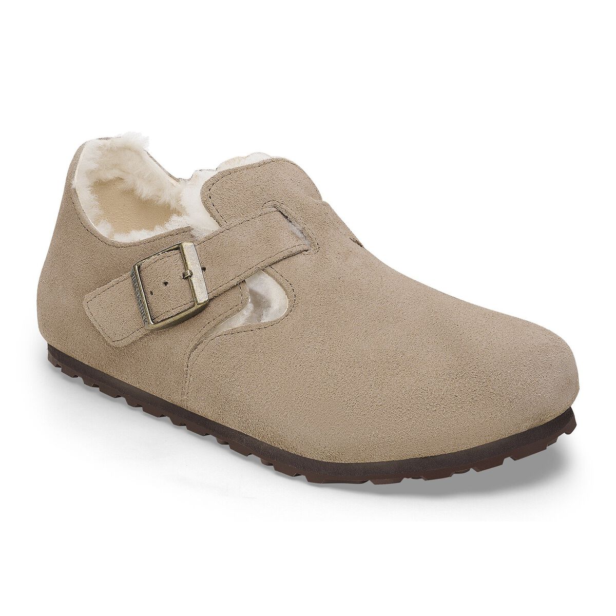 Birkenstock London Shearling Suede Leather