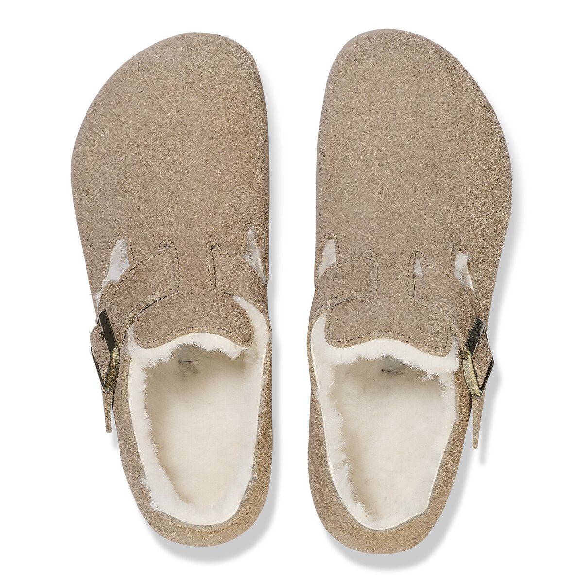 Birkenstock London Shearling Suede Leather