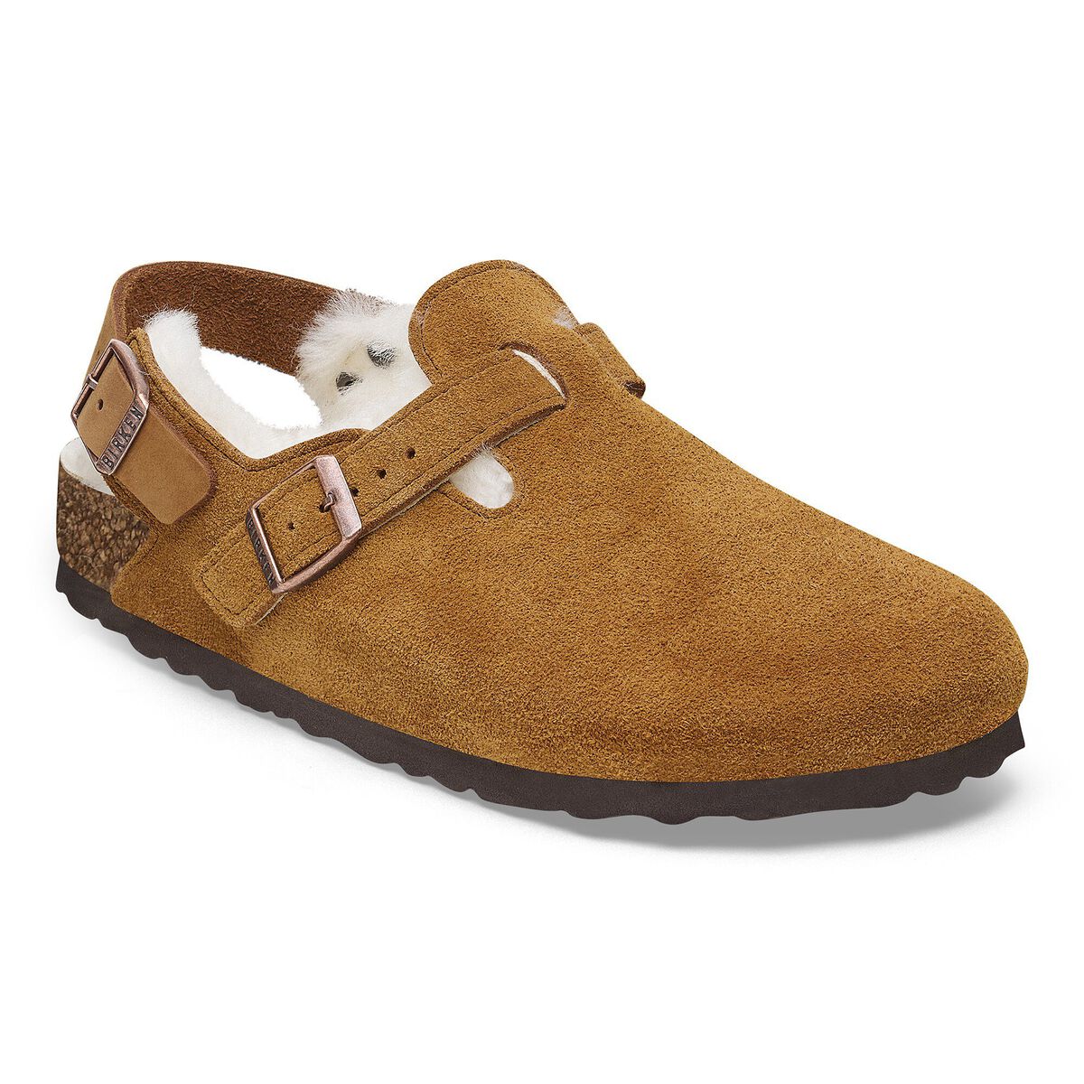 Birkenstock Tokio Shearling Suede Leather