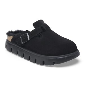 Birkenstock Boston Chunky Shearling Suede Leather