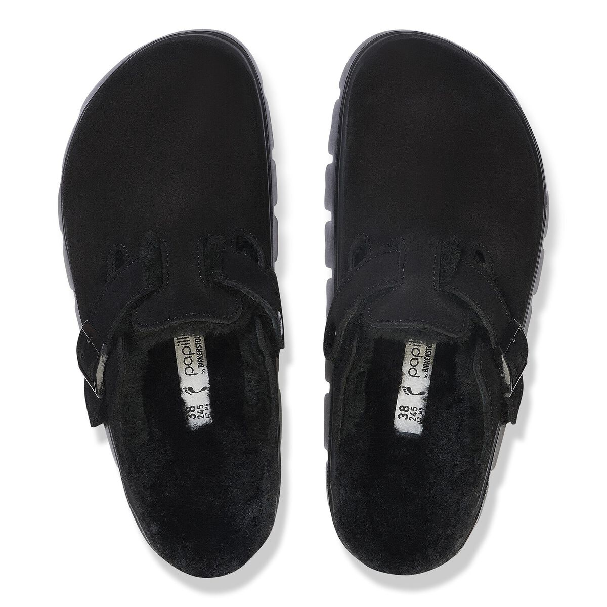 Birkenstock Boston Chunky Shearling Suede Leather