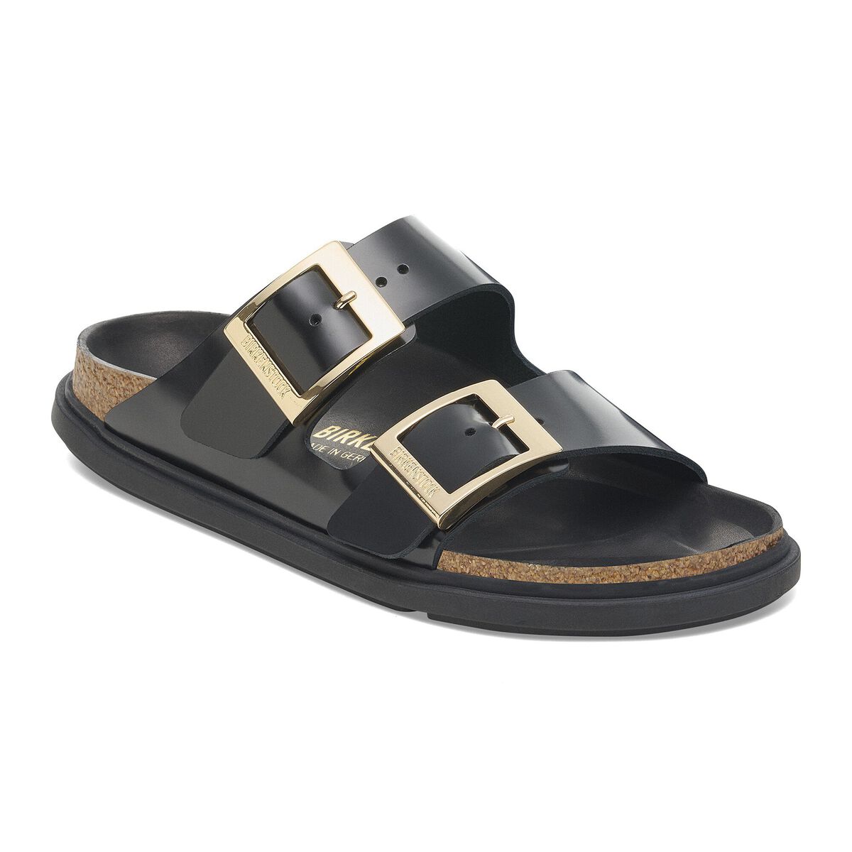 Birkenstock Arizona Droplet Buckle Natural Leather Patent