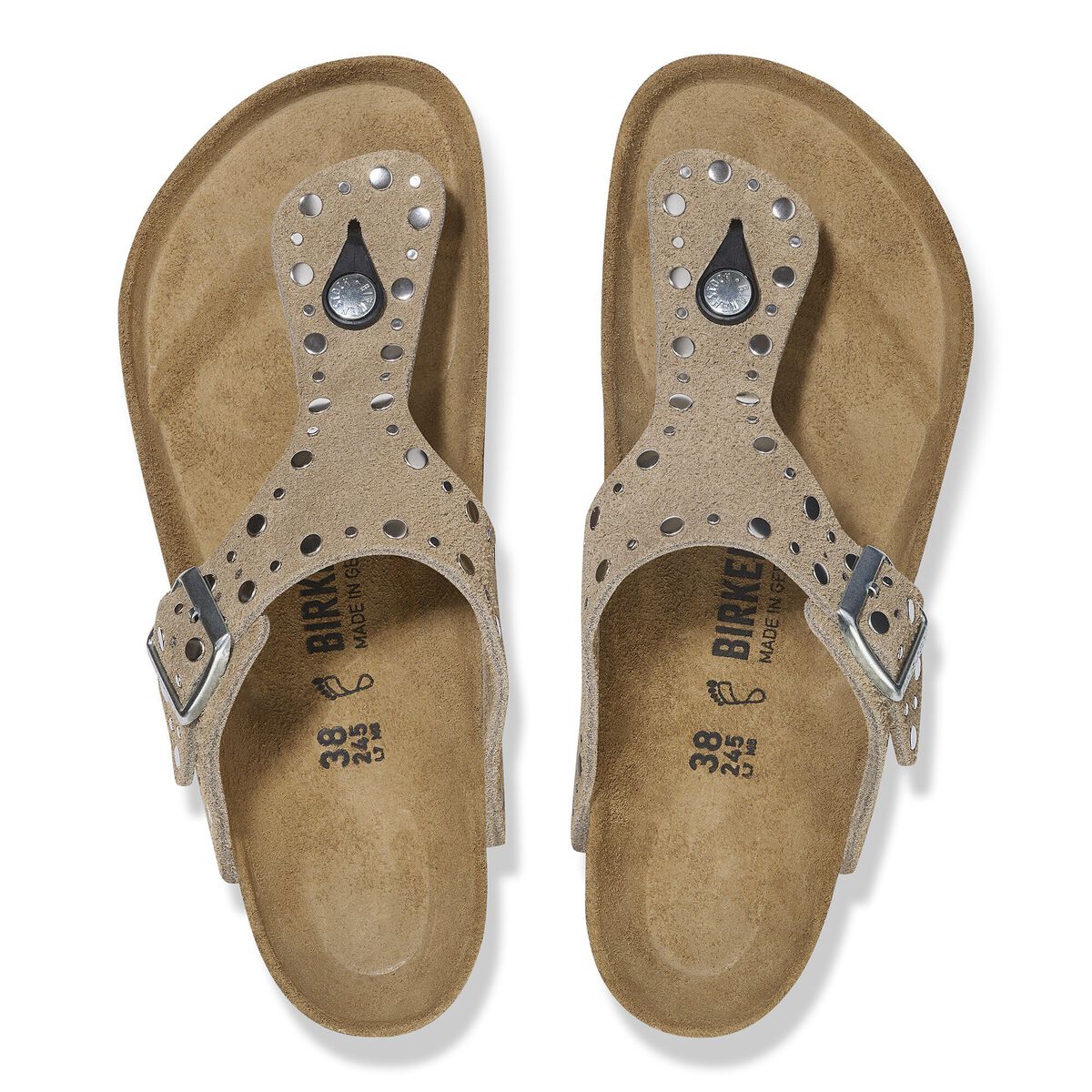Birkenstock Gizeh Rivets Suede Leather