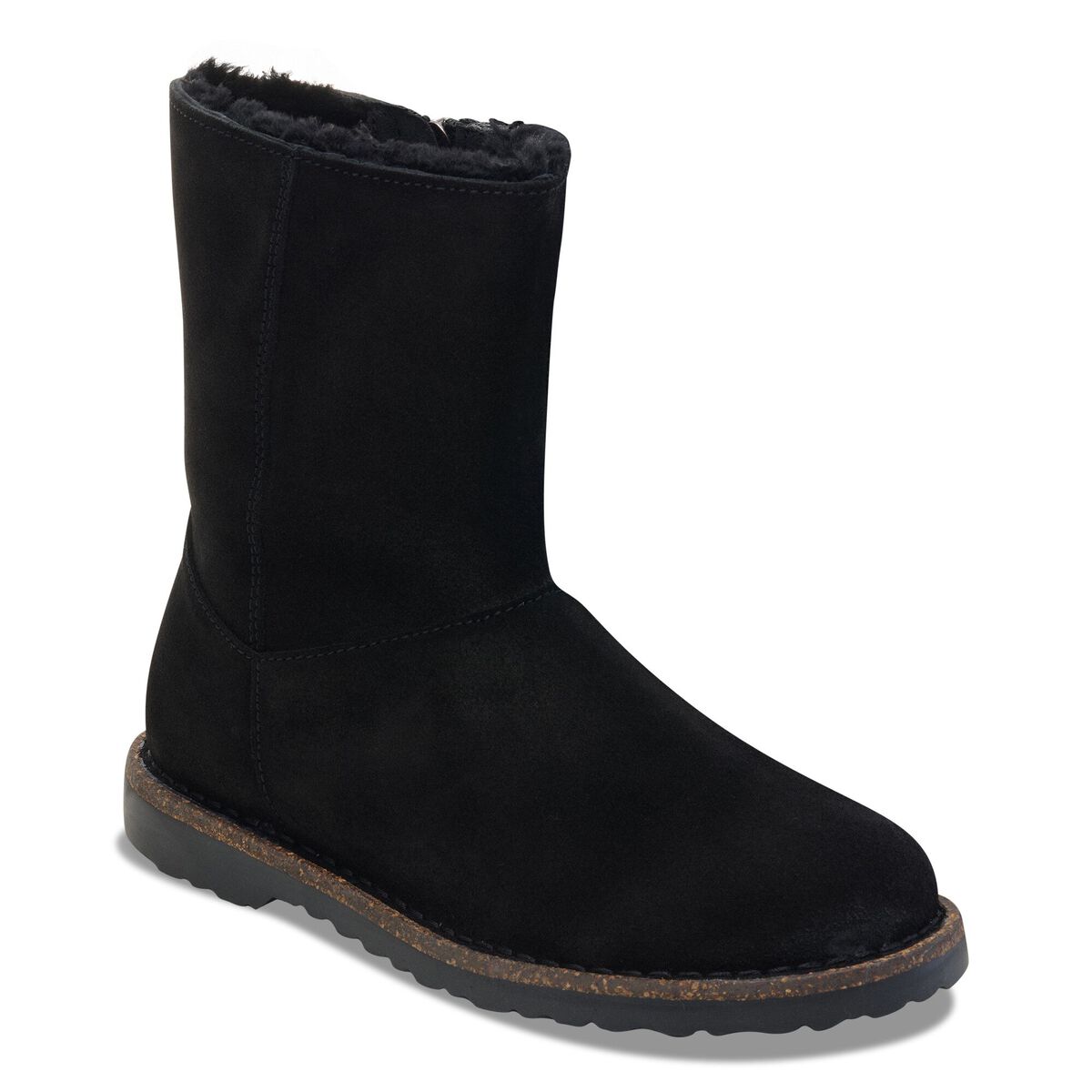 Birkenstock Uppsala Zip Shearling Suede Leather