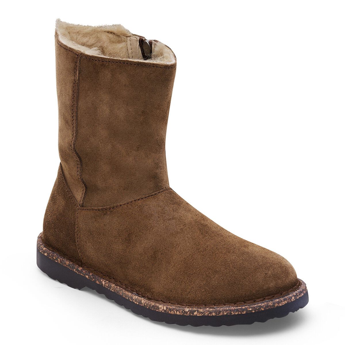 Birkenstock Uppsala Zip Shearling Suede Leather