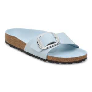 Birkenstock Madrid Big Buckle Natural Leather Patent