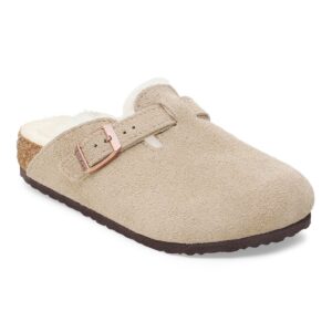 Birkenstock Boston Shearling Kids Suede Leather-Shearling