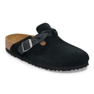 Birkenstock Boston Braided Suede Leather