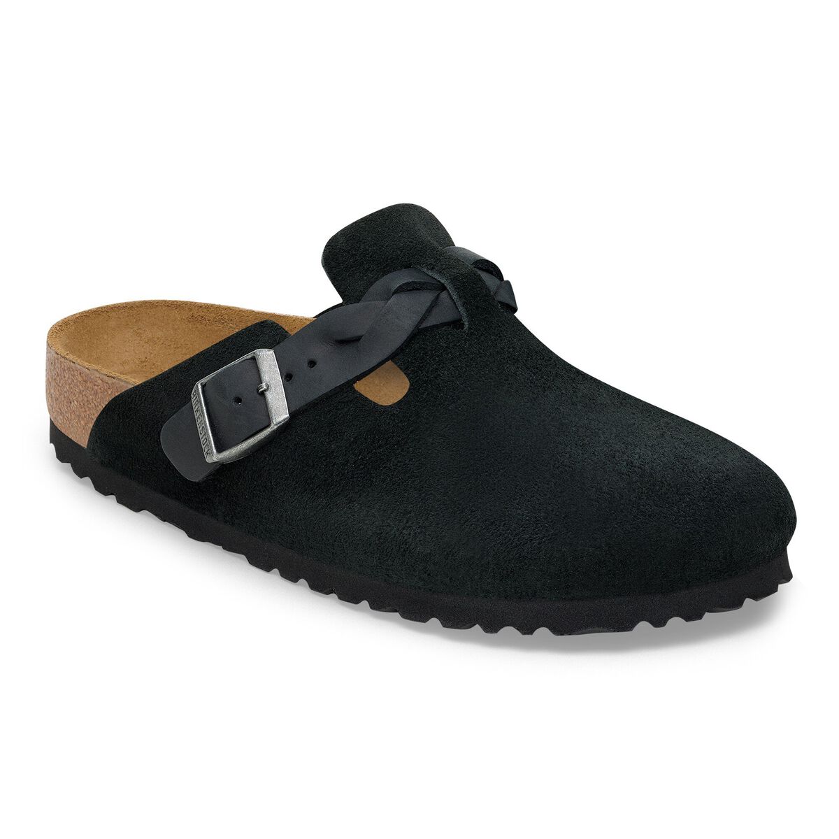 Birkenstock Boston Braided Suede Leather