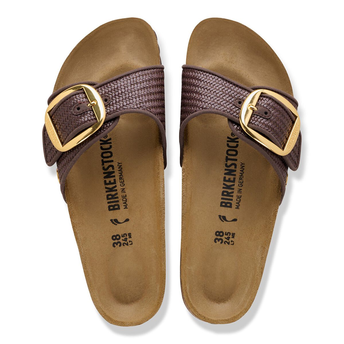 Birkenstock Madrid Big Buckle Raffia Textile