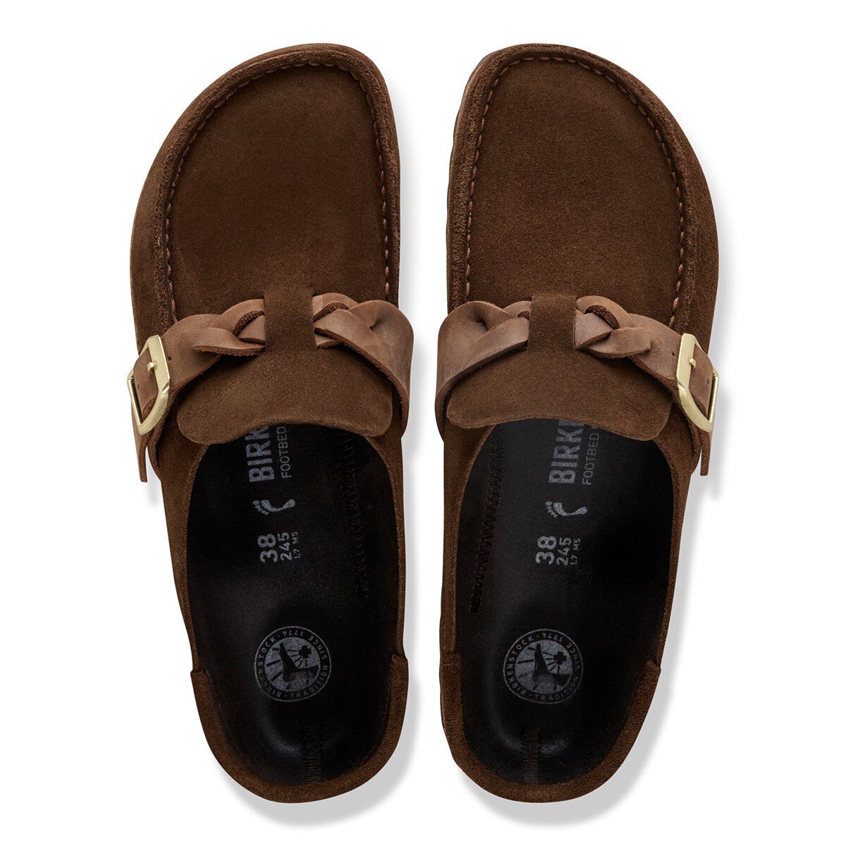 Birkenstock Buckley Braided Suede Leather