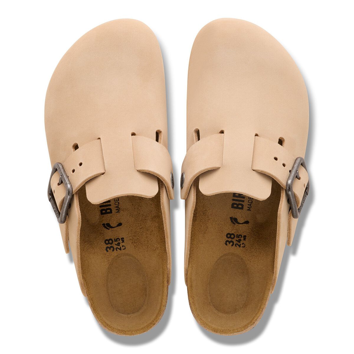 Birkenstock Boston Wire Buckle Nubuck Leather