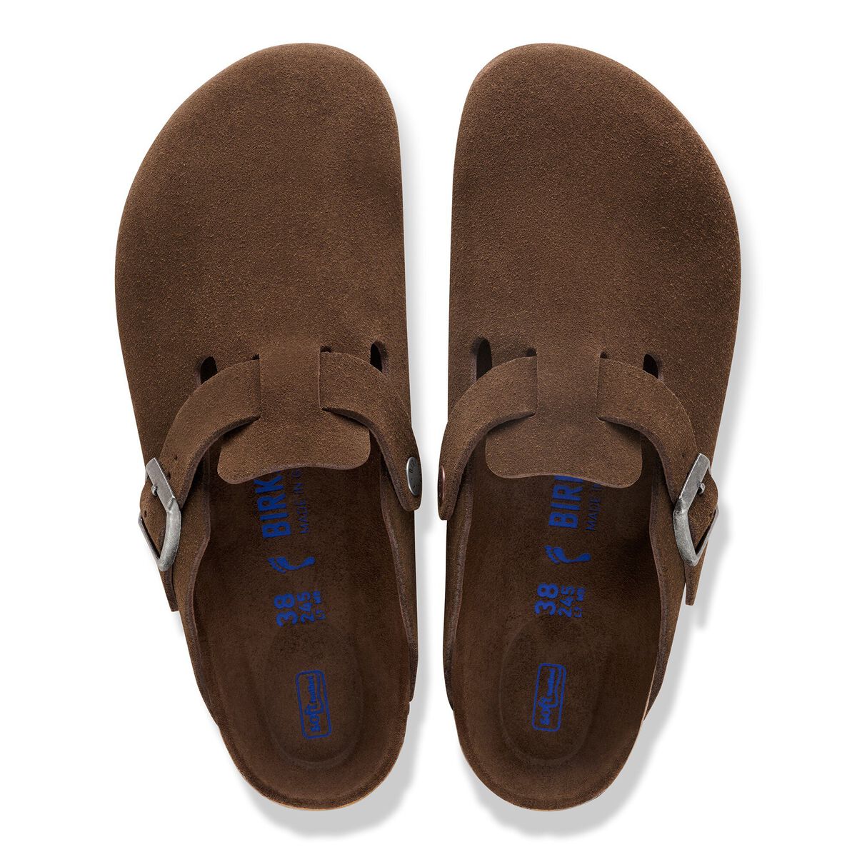 Birkenstock Boston Soft Footbed Suede Leather