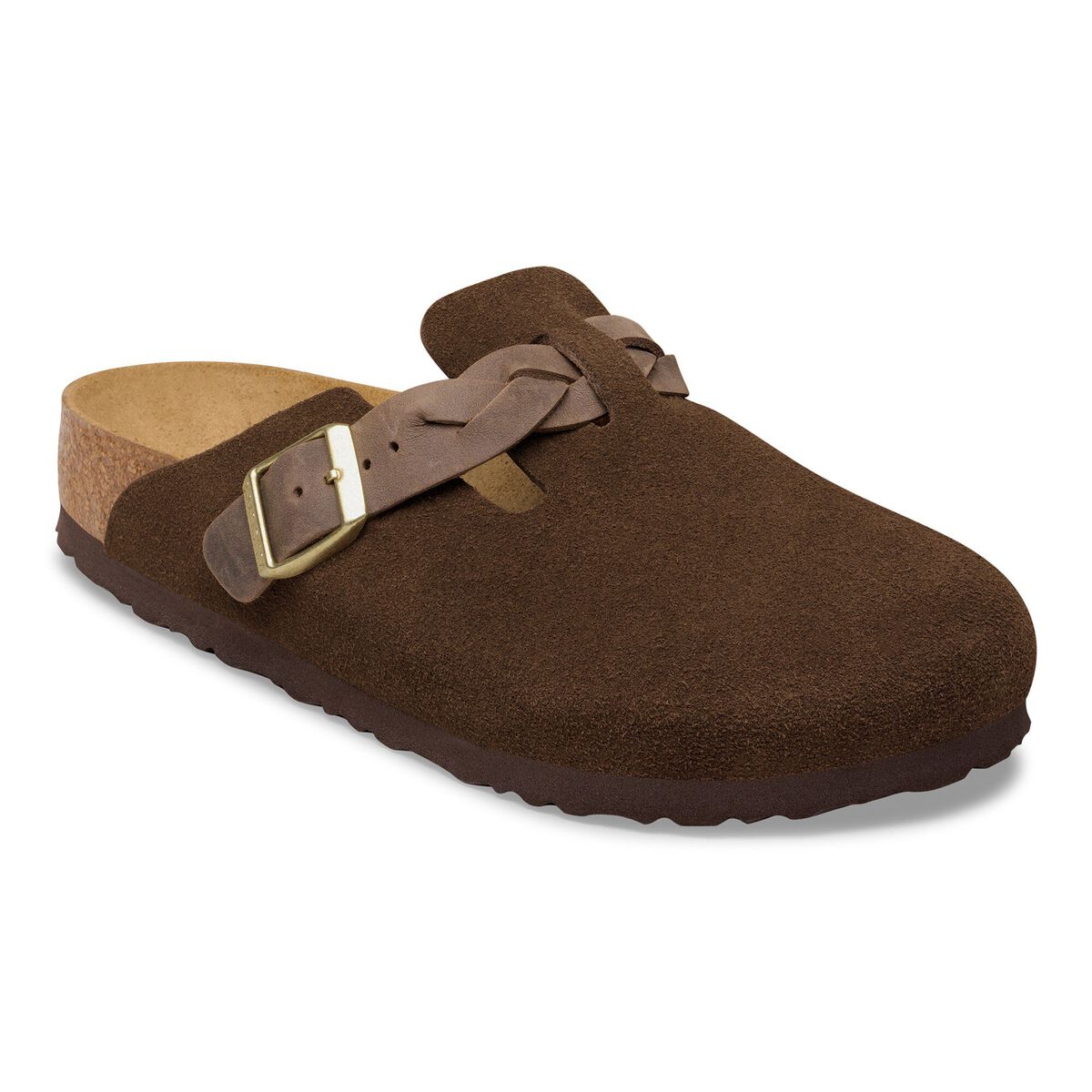 Birkenstock Boston Braided Suede Leather