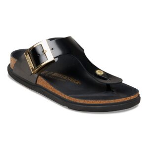 Birkenstock Gizeh Droplet Buckle Natural Leather Patent