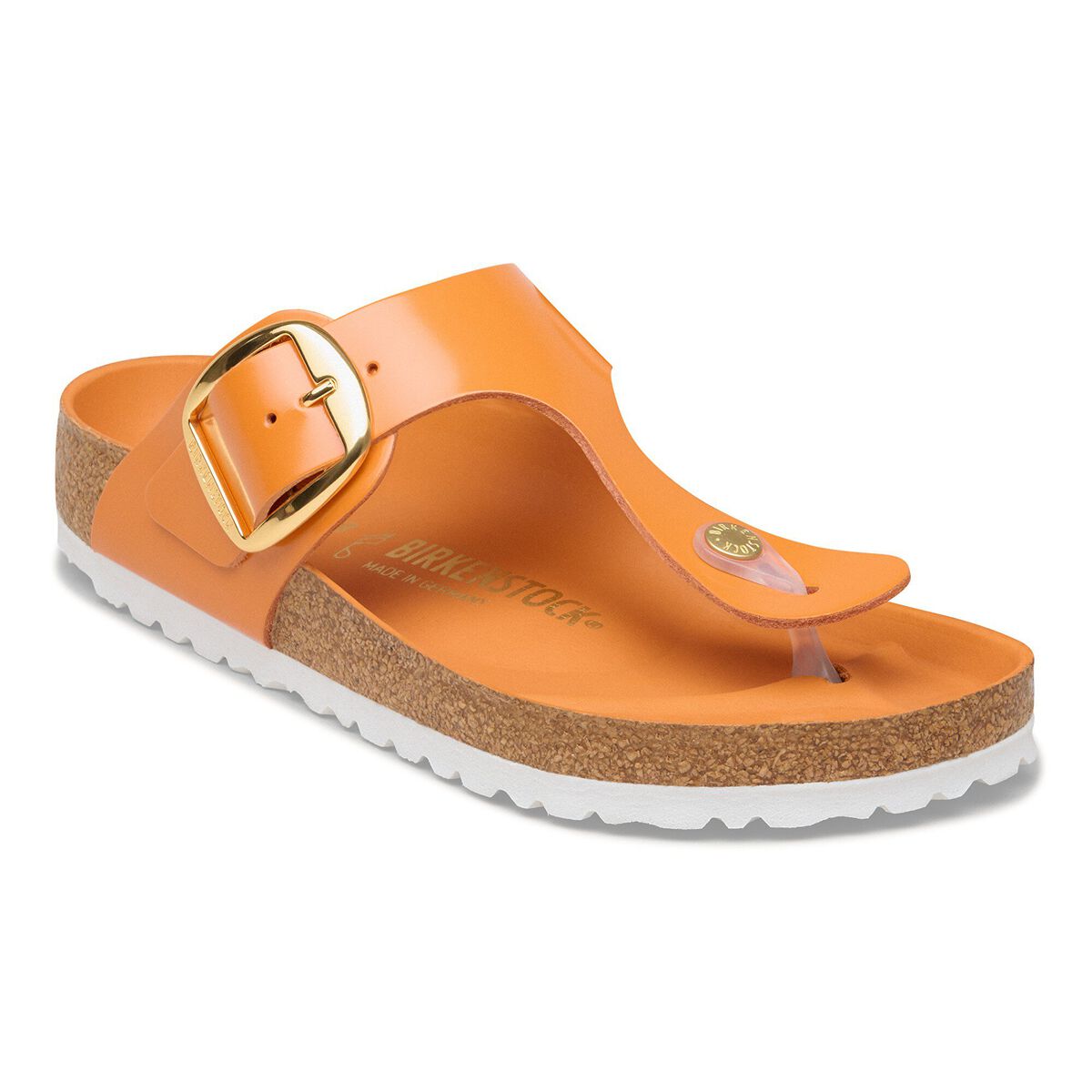 Birkenstock Gizeh Big Buckle Natural Leather Patent