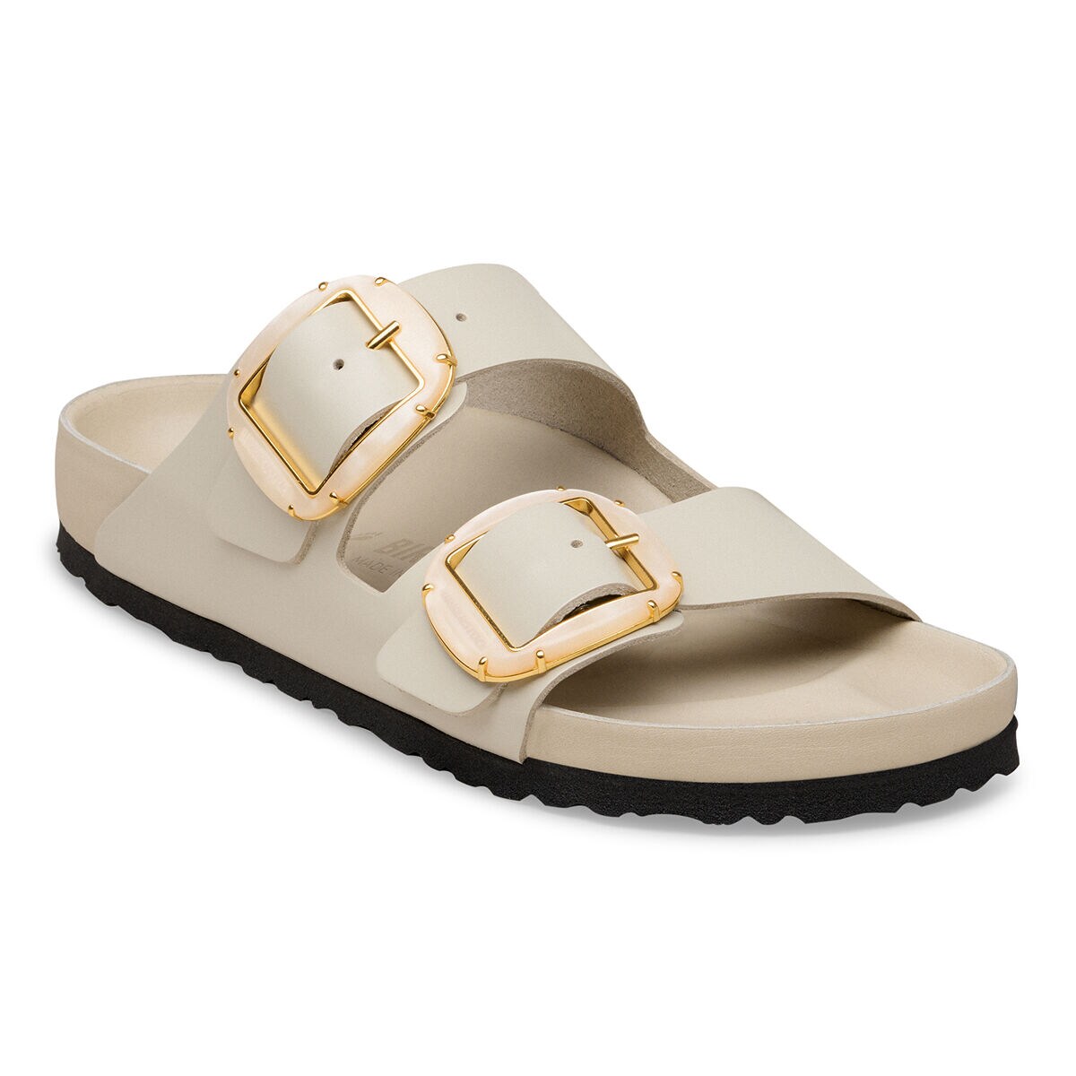 Birkenstock Arizona Big Buckle Pearl Natural Leather Patent