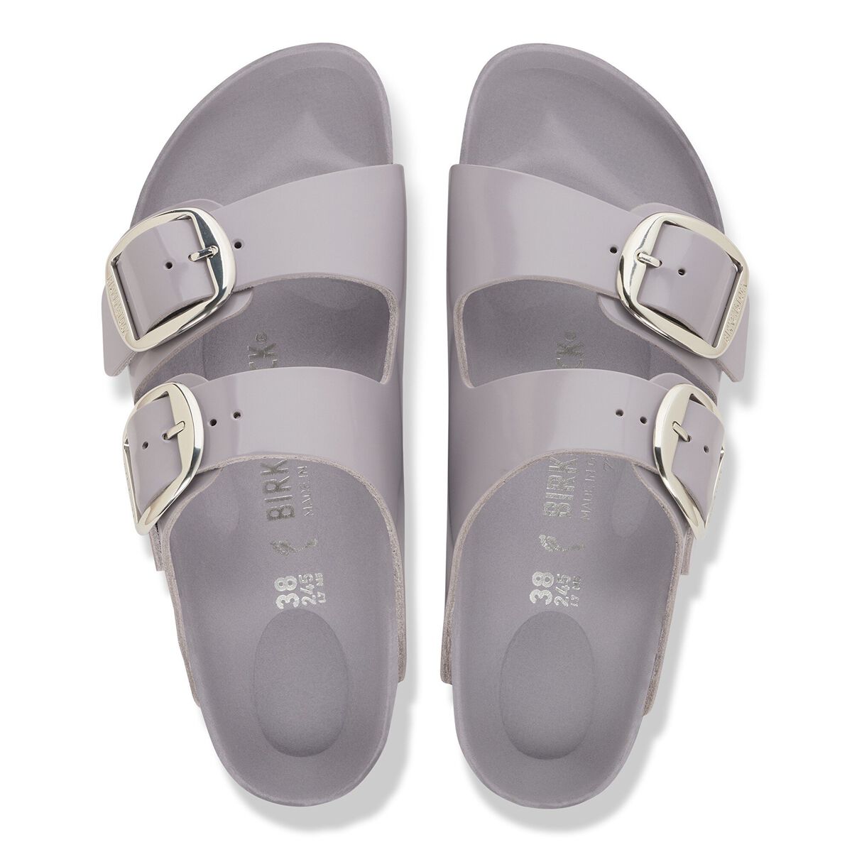 Birkenstock Arizona Big Buckle Natural Leather Patent