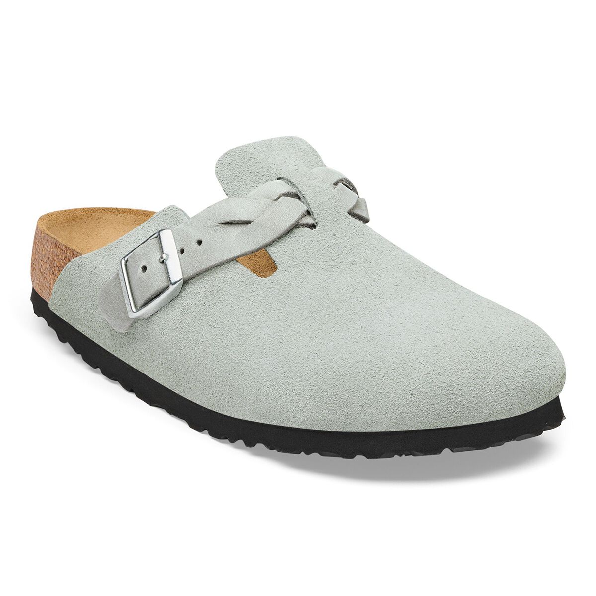 Birkenstock Boston Braided Suede Leather