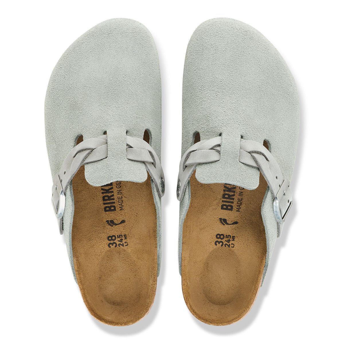 Birkenstock Boston Braided Suede Leather