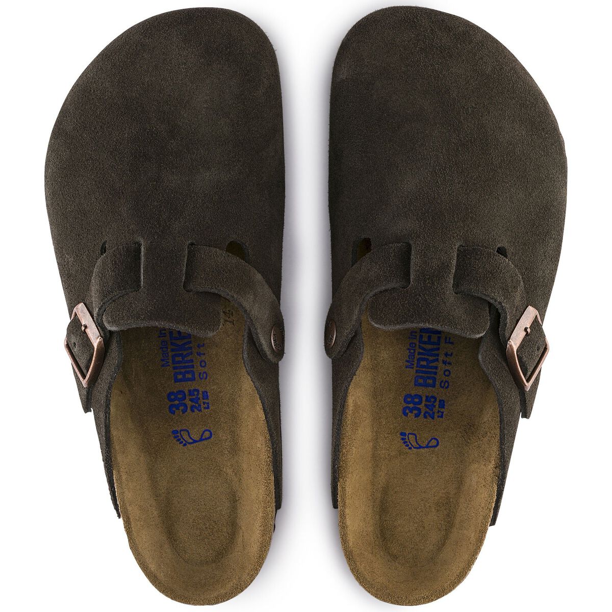 Birkenstock Boston Soft Footbed Suede Leather