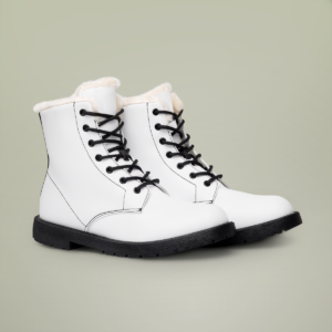 TEEMCW Men's Fur and Leather Boots