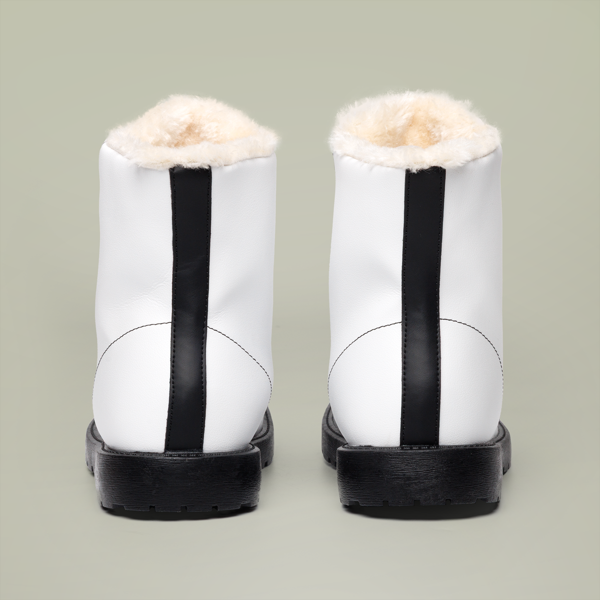 TEEMCW Women's Fur and Leather Boots
