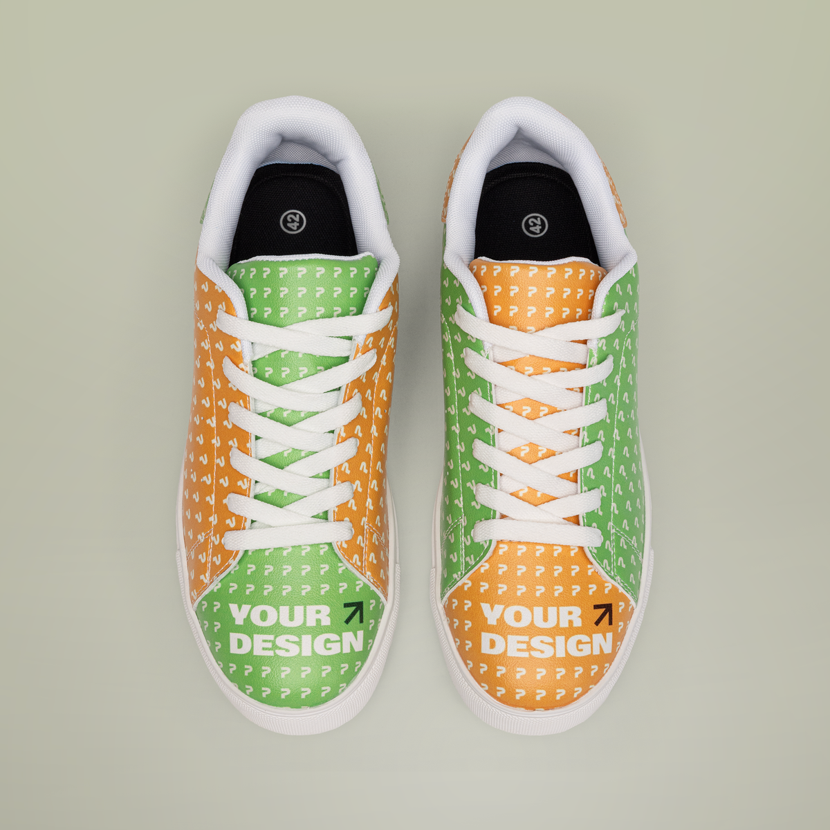 TEEMCW Men's Low-Top Leather Sneakers