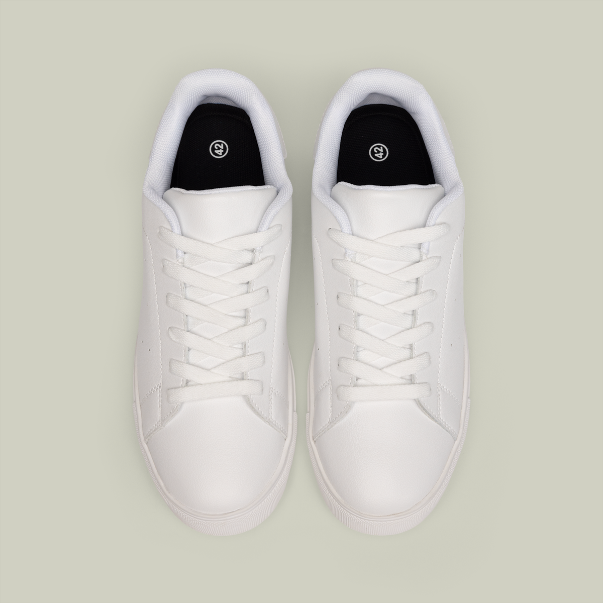 TEEMCW Women's Low-Top Leather Sneakers