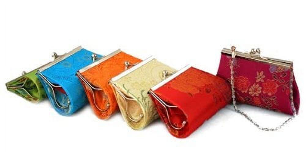 Assortment Of 6 Oriental Girl's Purses / Handbags
